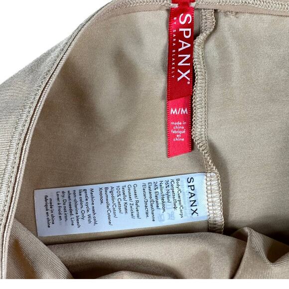SPANX Simplicity Nude Hi Waist Shaper Shorts Women's Medium NWT Slimming Basics - Picture 3 of 7